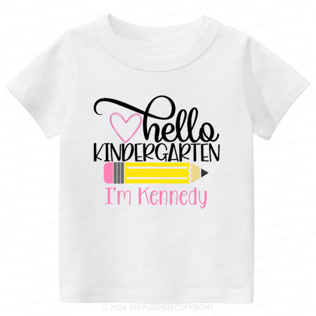 Personalized Pencil Toddler&Kids Tees 