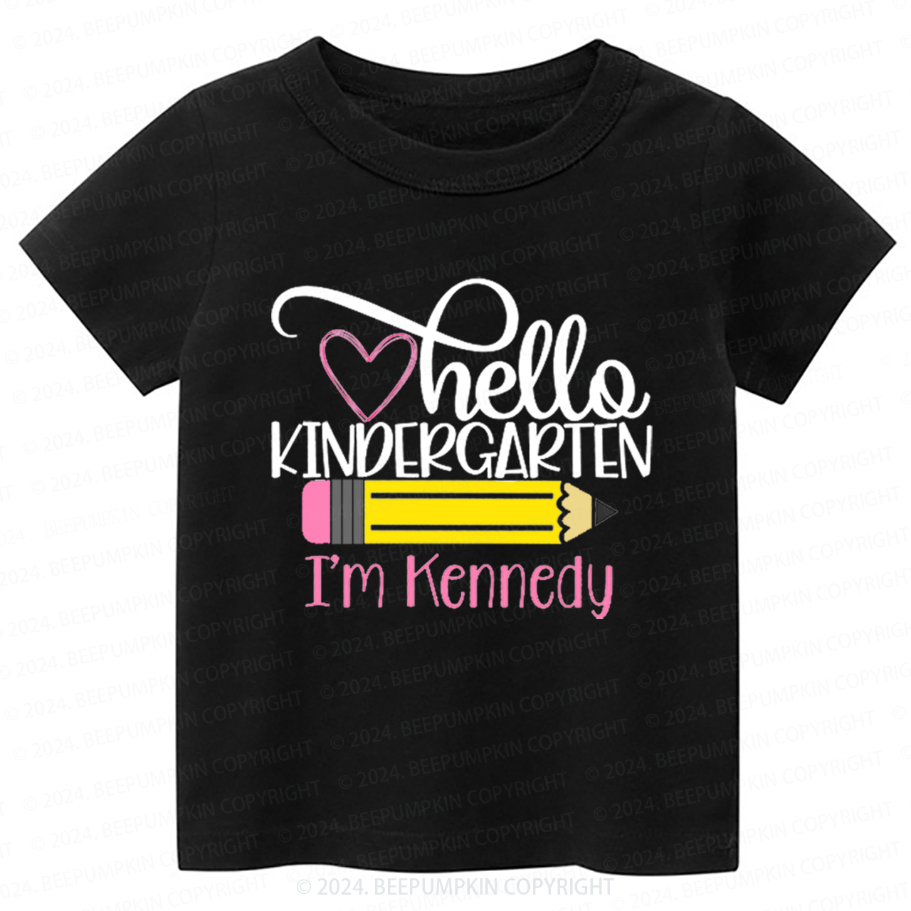 Personalized Pencil Toddler&Kids Tees 