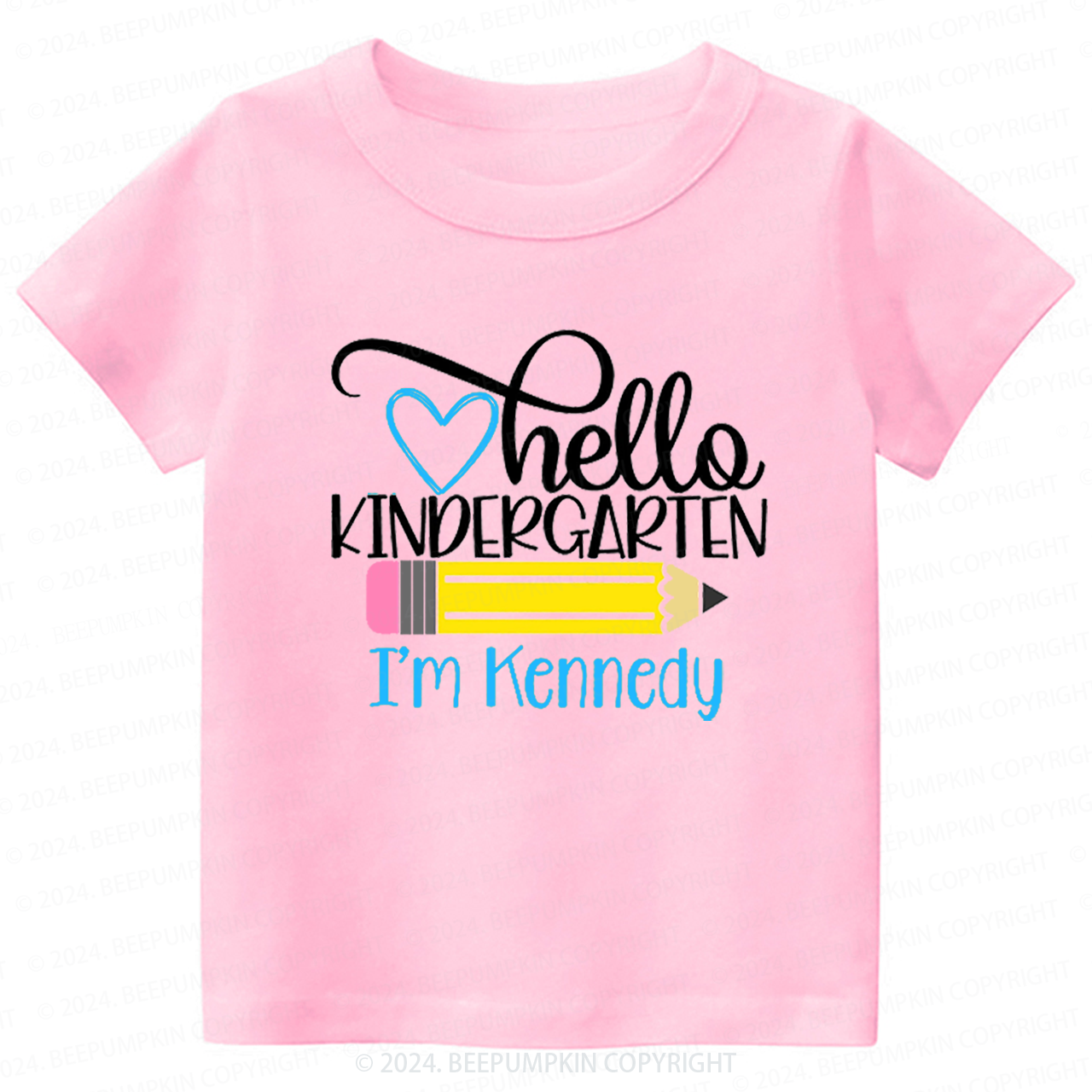 Personalized Pencil Toddler&Kids Tees 