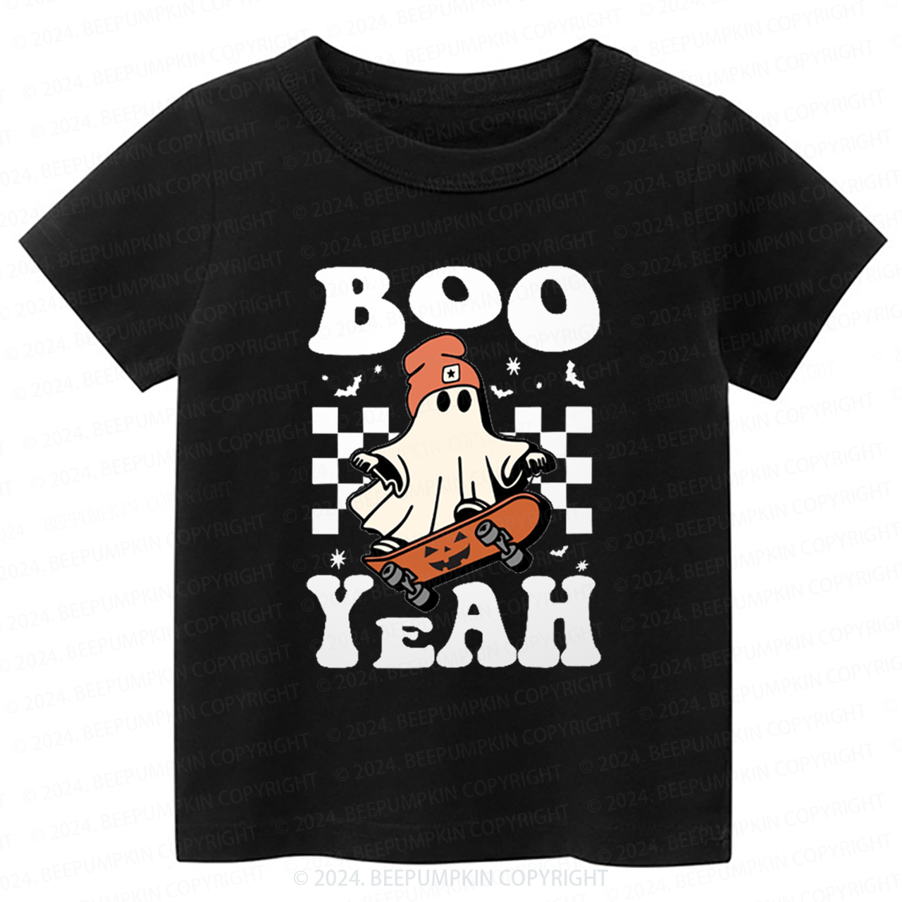 Boo Yeah Halloween Ghost Toddler&Kids Tees 
