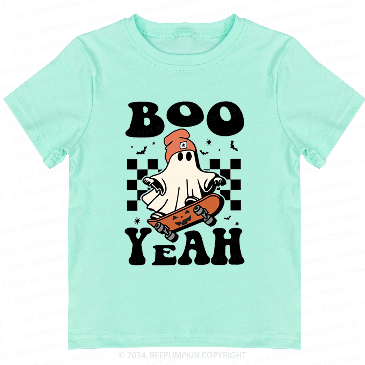 Boo Yeah Halloween Ghost Toddler&Kids Tees 