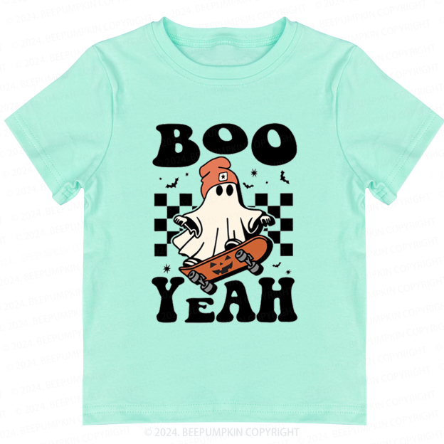 Boo Yeah Halloween Ghost Toddler&Kids Tees 