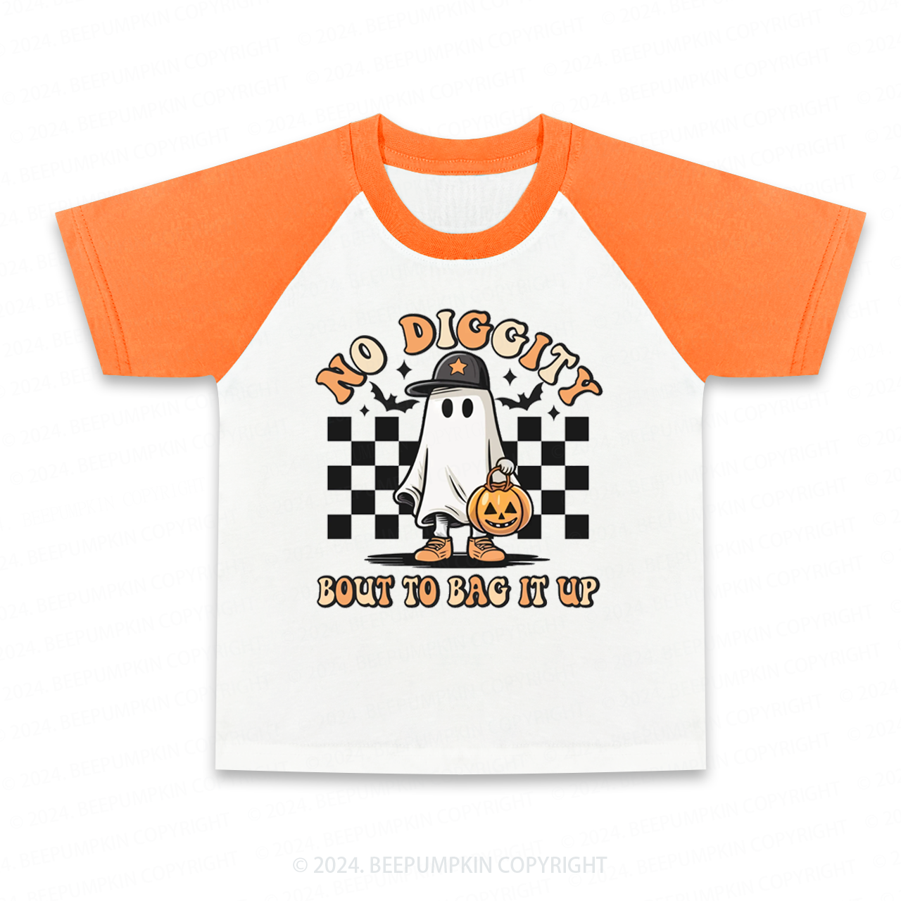 Trick Or Treat Halloween Kid's Raglan Sleeves Tees