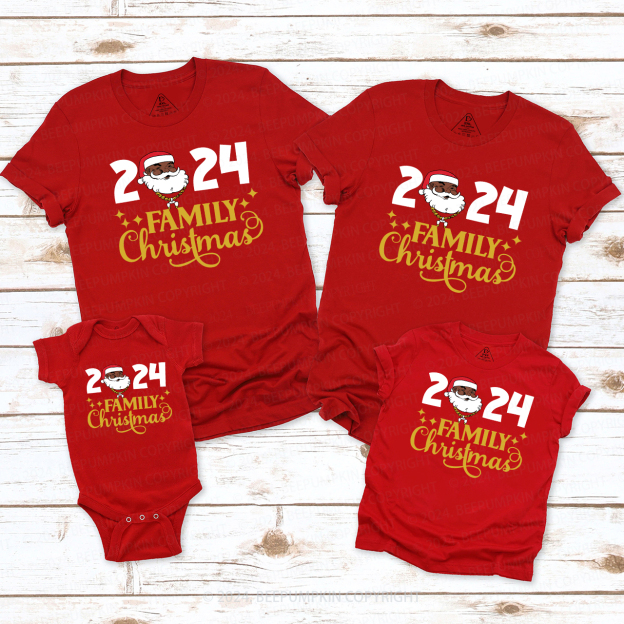 Santa Family Christmas 2024 Party Shirts Beepumpkin