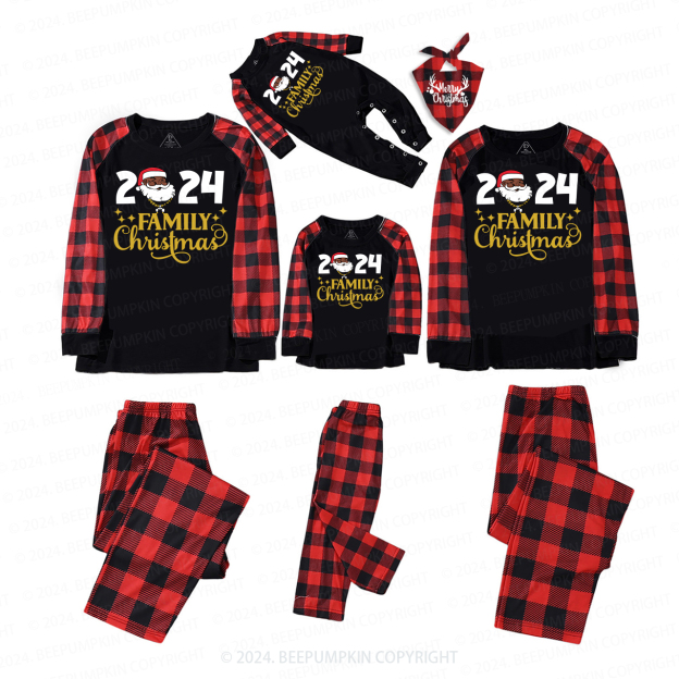 Santa Family Christmas 2024 Party Pajamas Beepumpkin