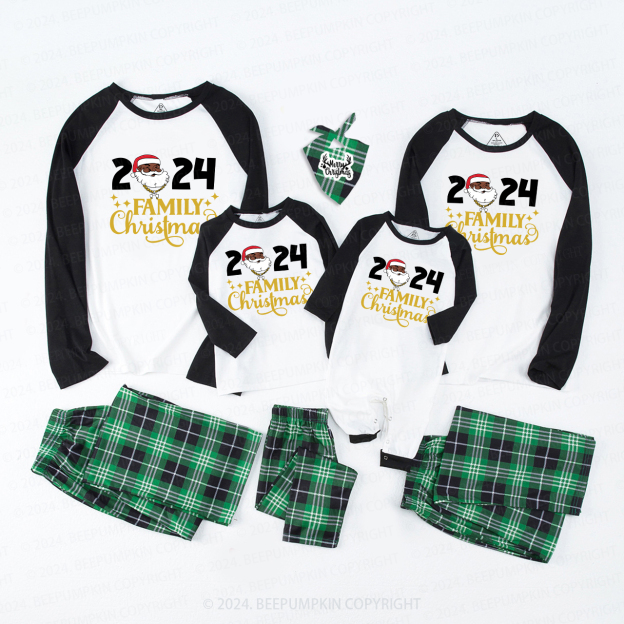 Santa Family Christmas 2024 Party Pajamas Beepumpkin