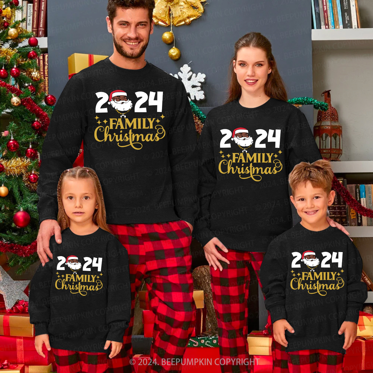 Santa Family Christmas 2024 Party Sweatshirts