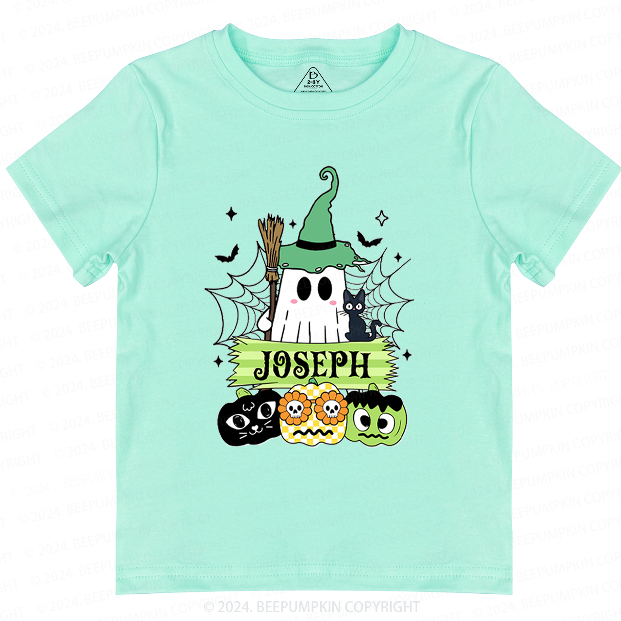 Personalized Halloween Name Toddler&Kids Tees 