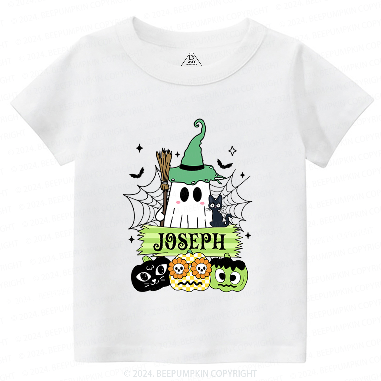 Personalized Halloween Name Toddler&Kids Tees 