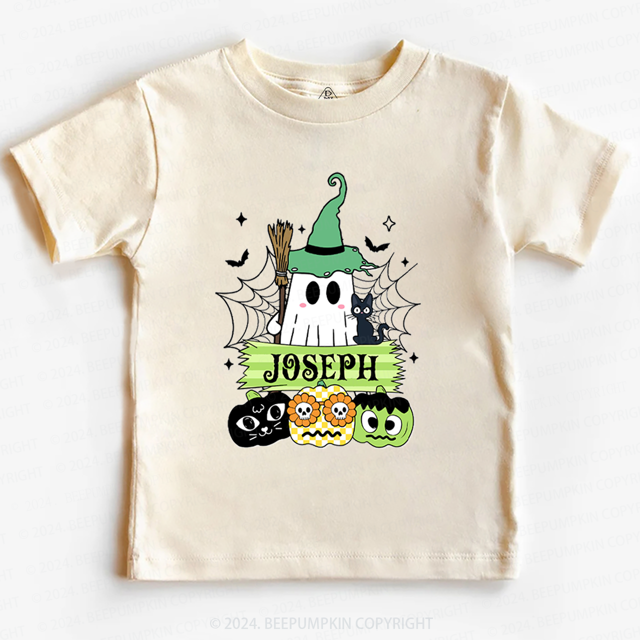 Personalized Halloween Name Toddler&Kids Tees 