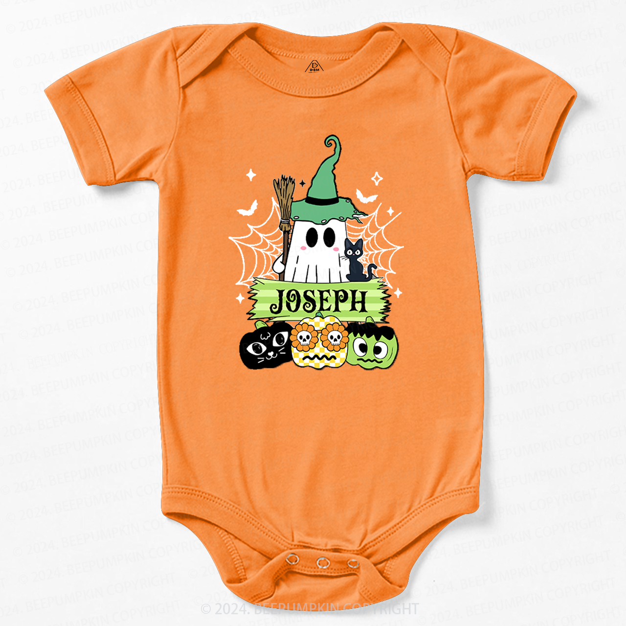 Personalized Halloween Name Baby Bodysuits