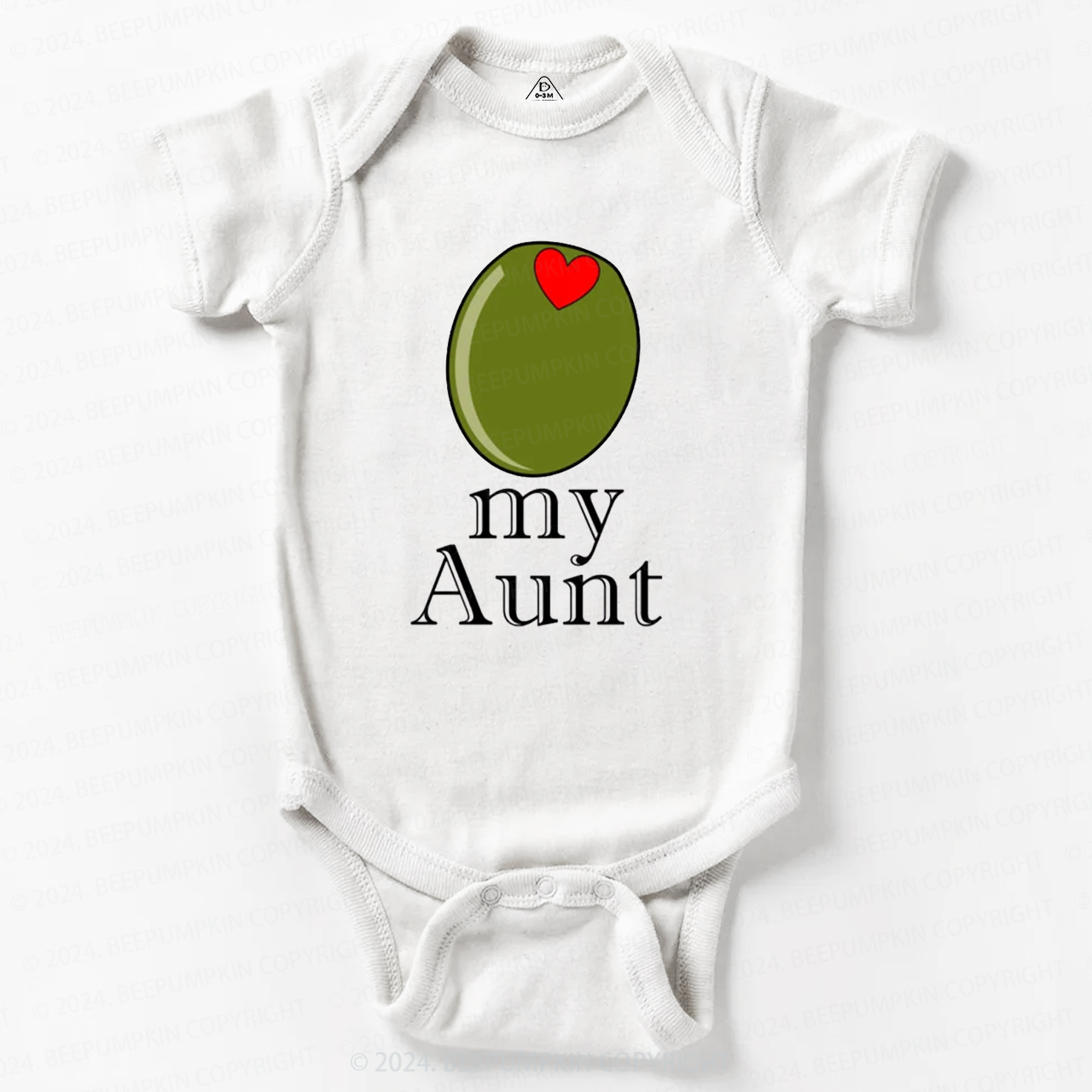 Olive My Aunt Baby Bodysuit 7