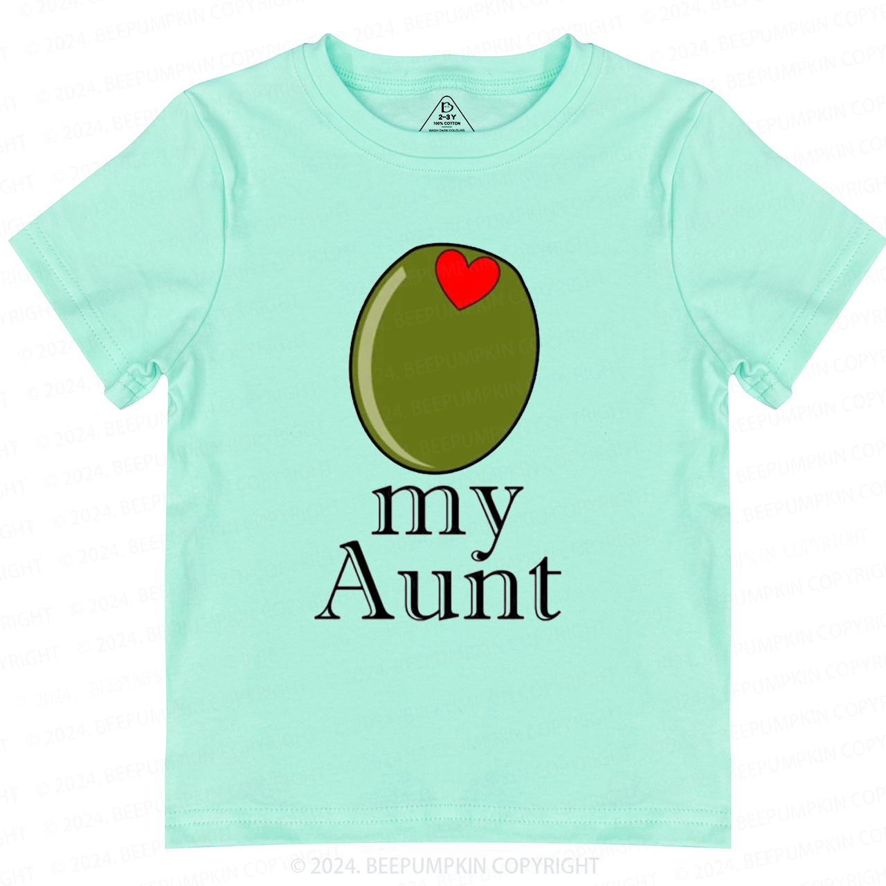 Olive My Aunt Toddler&Kids Tees 7