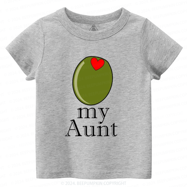 Olive My Aunt Toddler&Kids Tees 7