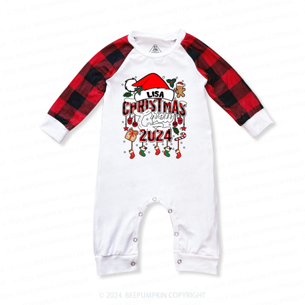 Custom Christmas Crew 2024 Matching Party Pajamas Beepumpkin