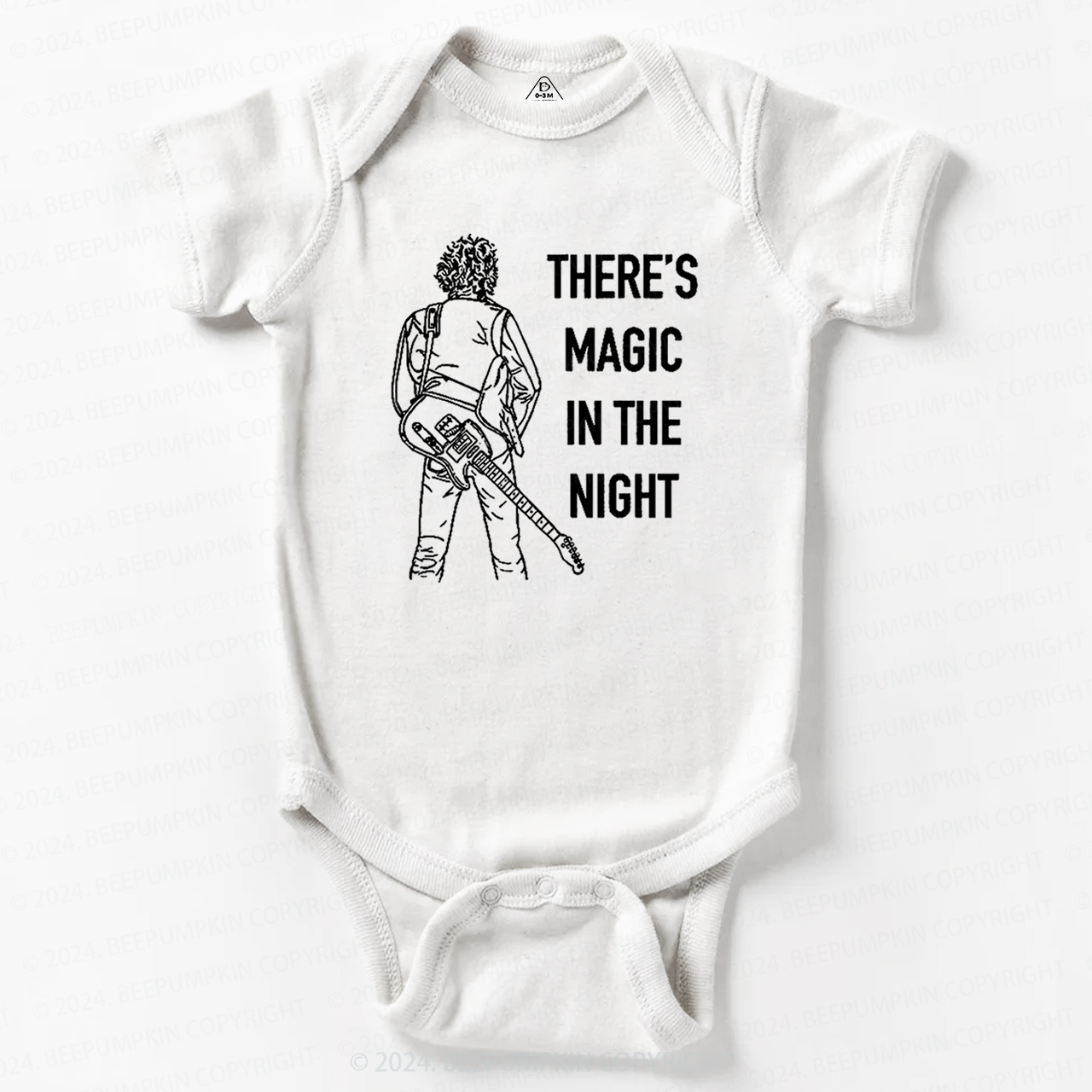 A Man Who Loves Rock Baby Bodysuit 8