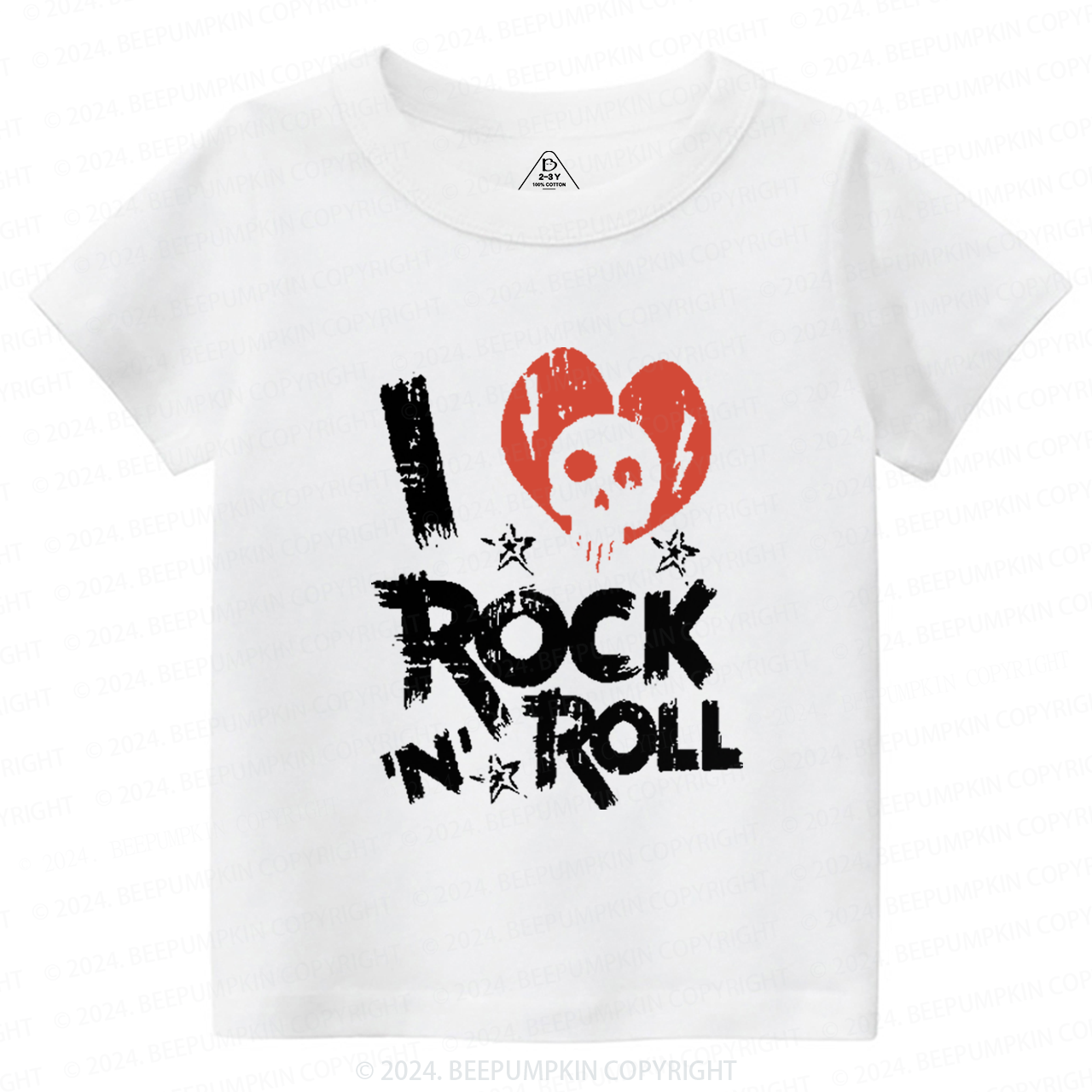 I Love Rock N Roll Toddler&Kids Tees 8