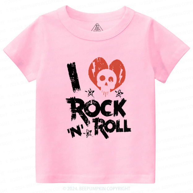 I Love Rock N Roll Toddler&Kids Tees 8