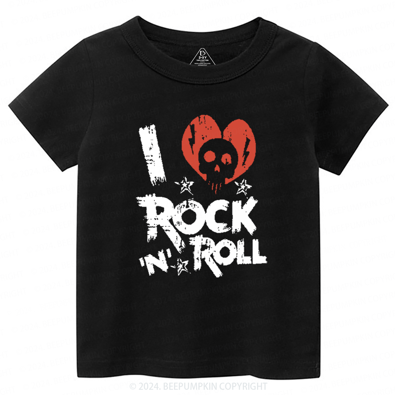 I Love Rock N Roll Toddler&Kids Tees 8