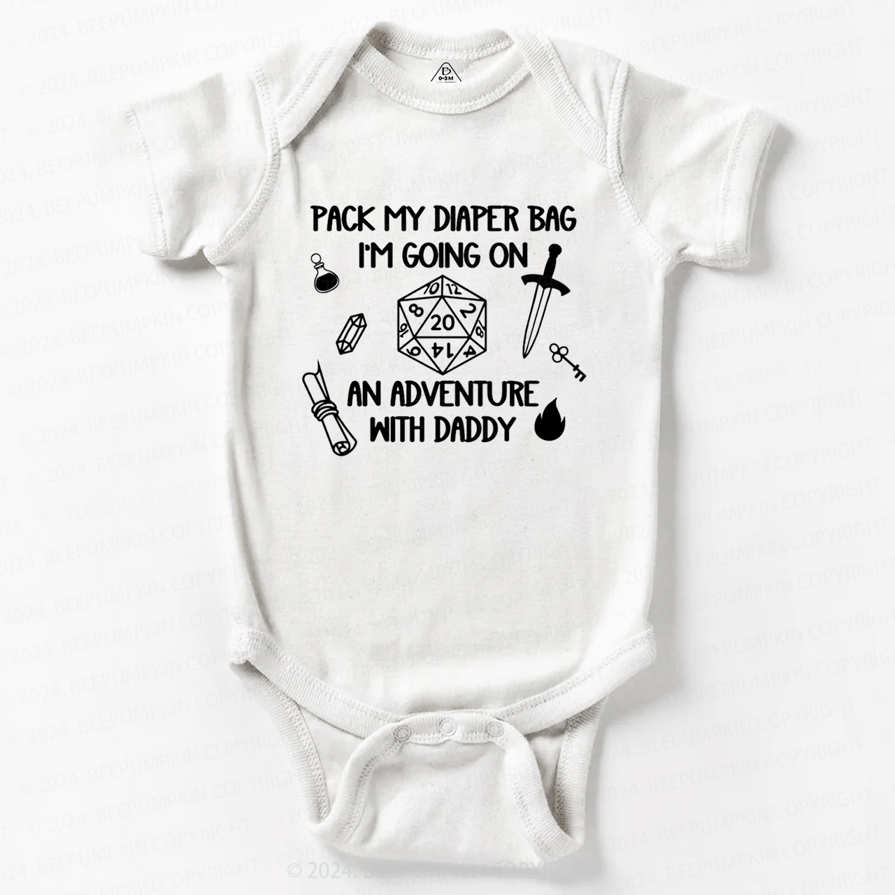 Personalized Pack My Diaper Bag I'm Going On An Adventure With XXX Baby Bodysuit 7