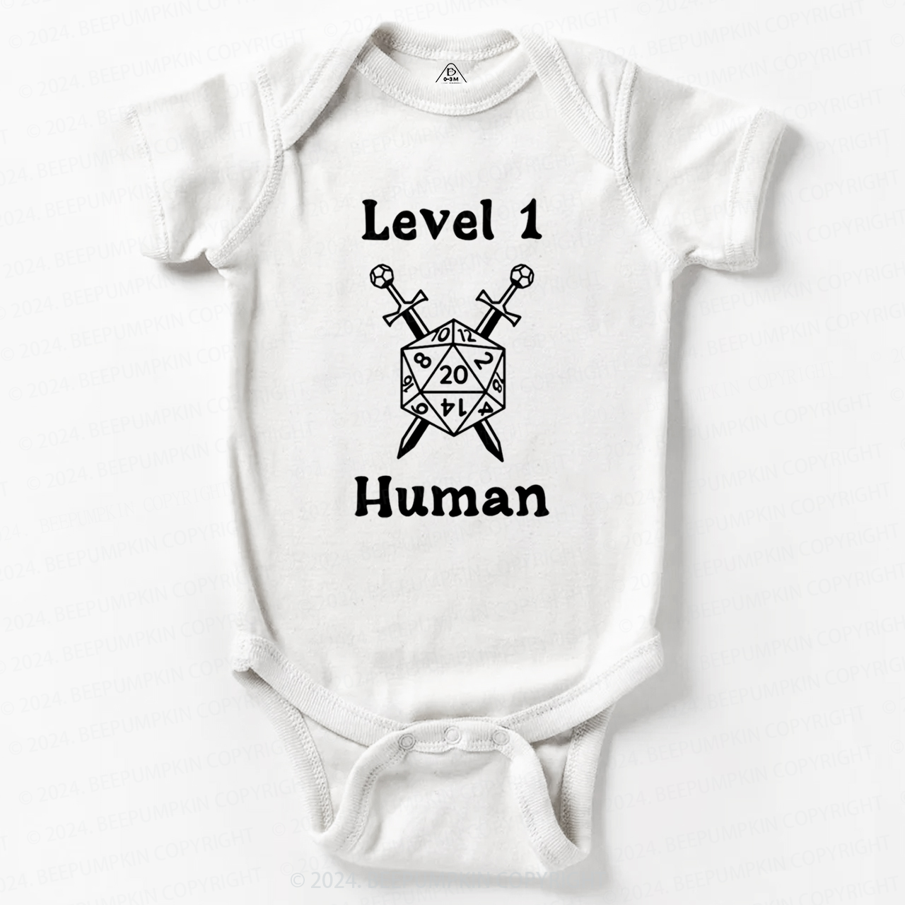 Level 1 Human Character Baby Bodysuit 7