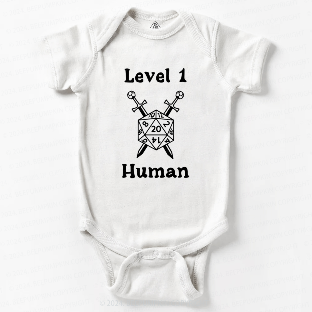 Level 1 Human Character Baby Bodysuit 7