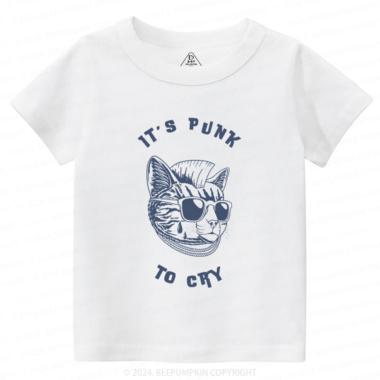 It's Punk To Cry Toddler&Kids Tees 8