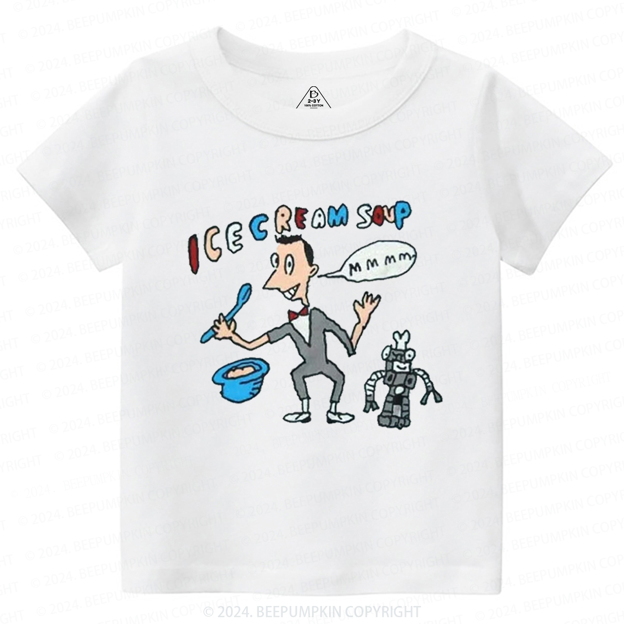 Cute Herman Robot Toddler&Kids Tees 8