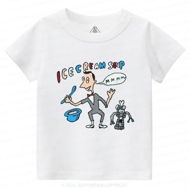 Cute Herman Robot Toddler&Kids Tees 8