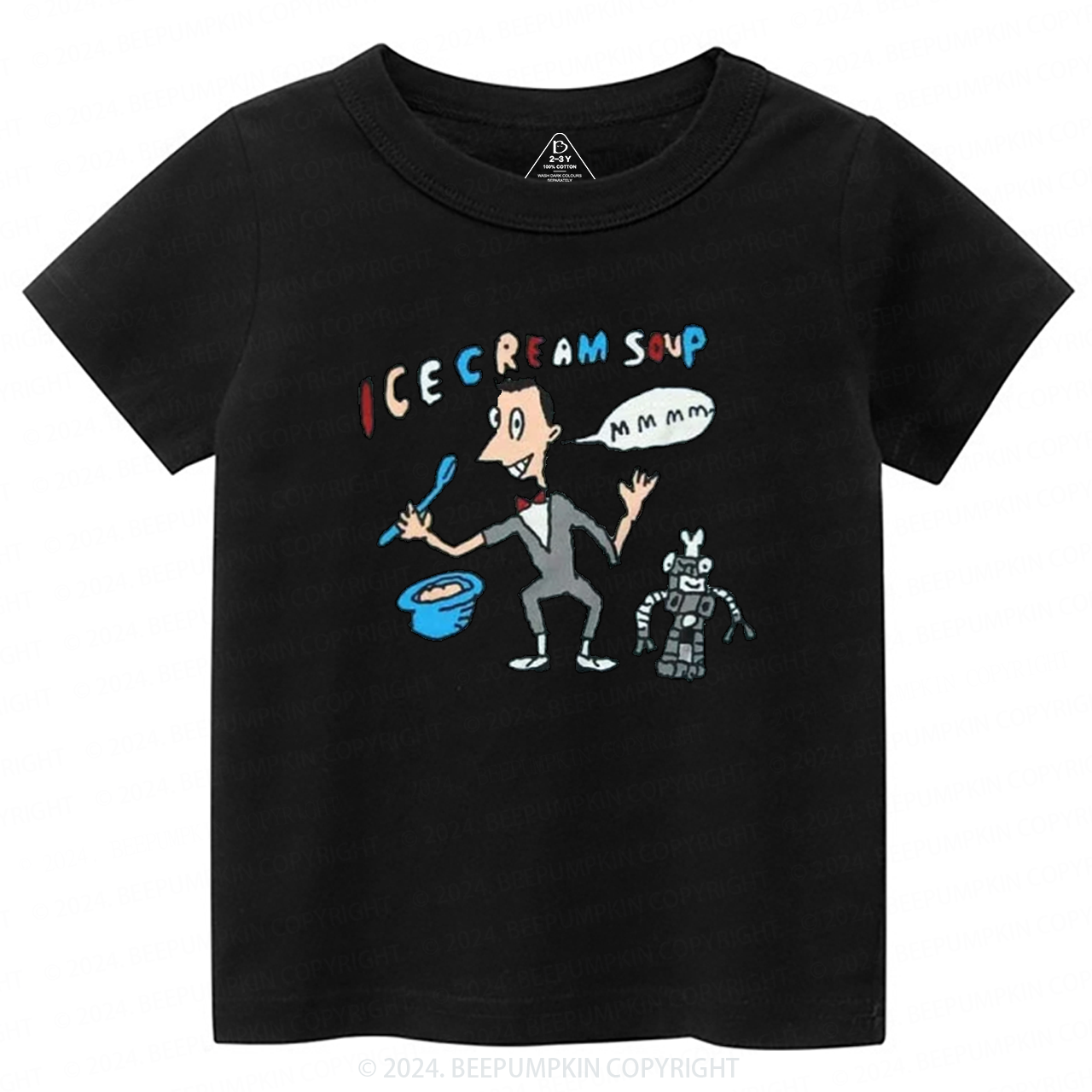 Cute Herman Robot Toddler&Kids Tees 8