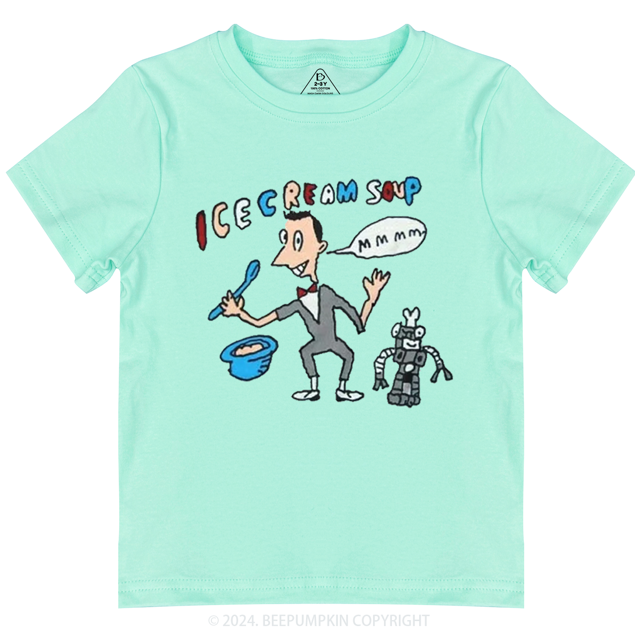 Cute Herman Robot Toddler&Kids Tees 8