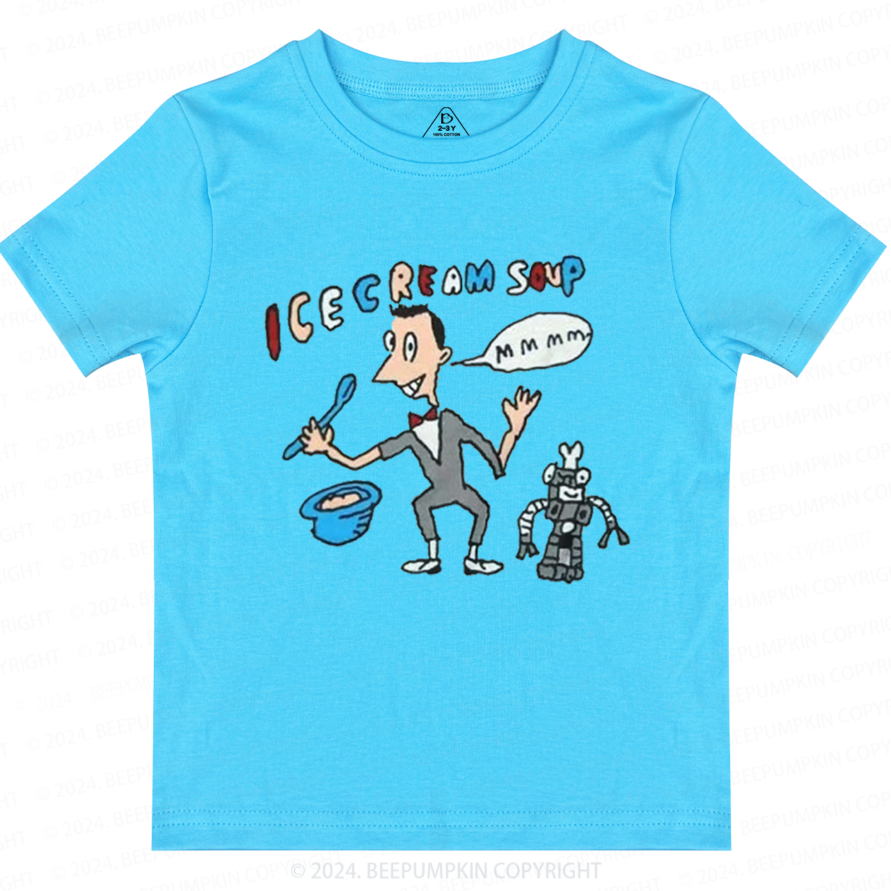 Cute Herman Robot Toddler&Kids Tees 8