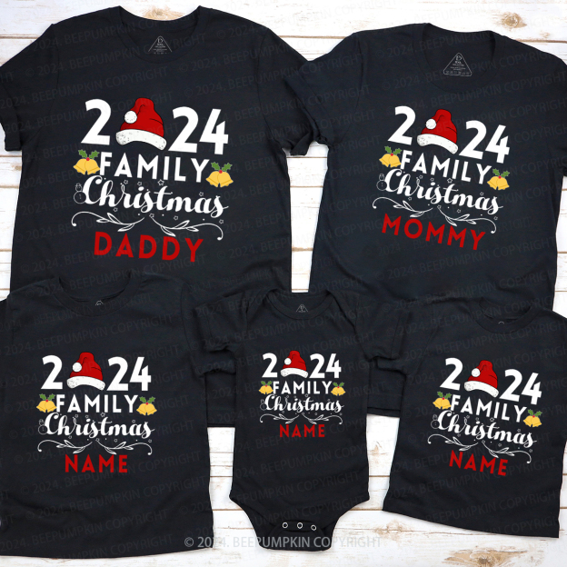 Personalized 2024 Family Christmas Name Matching Shirts Beepumpkin
