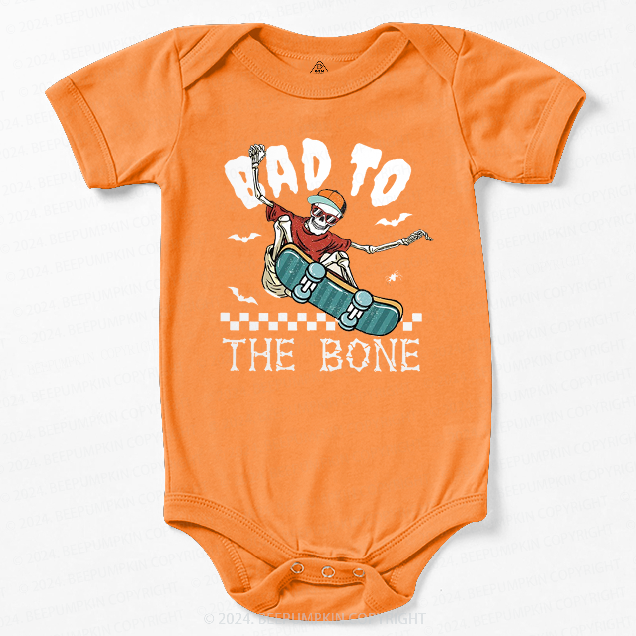 Bad To The Bone Halloween Baby Bodysuits 