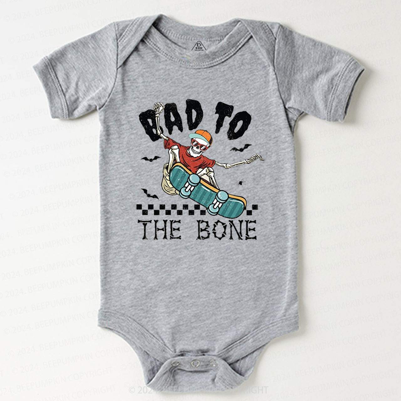 Bad To The Bone Halloween Baby Bodysuits 