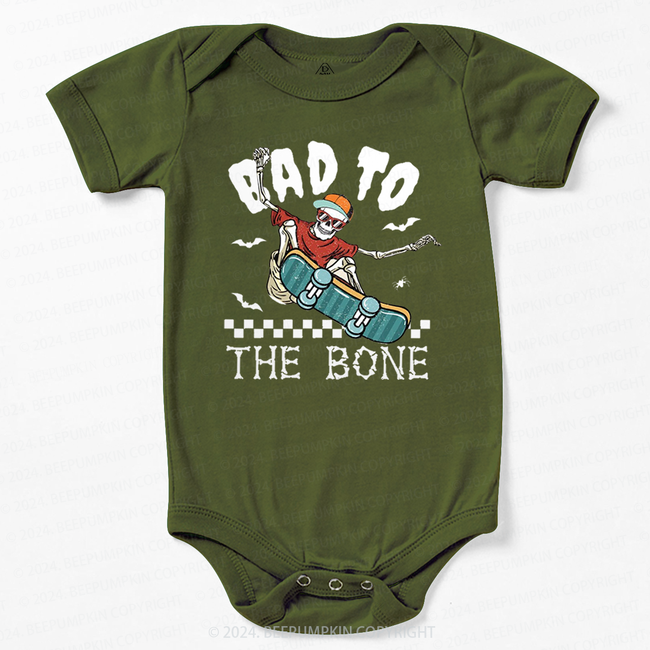 Bad To The Bone Halloween Baby Bodysuits 
