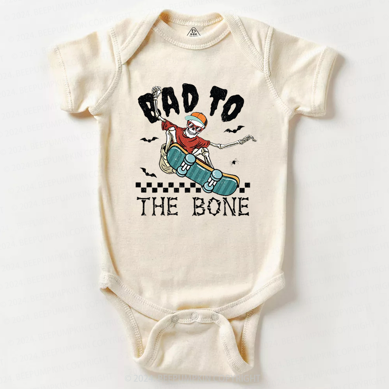 Bad To The Bone Halloween Baby Bodysuits 