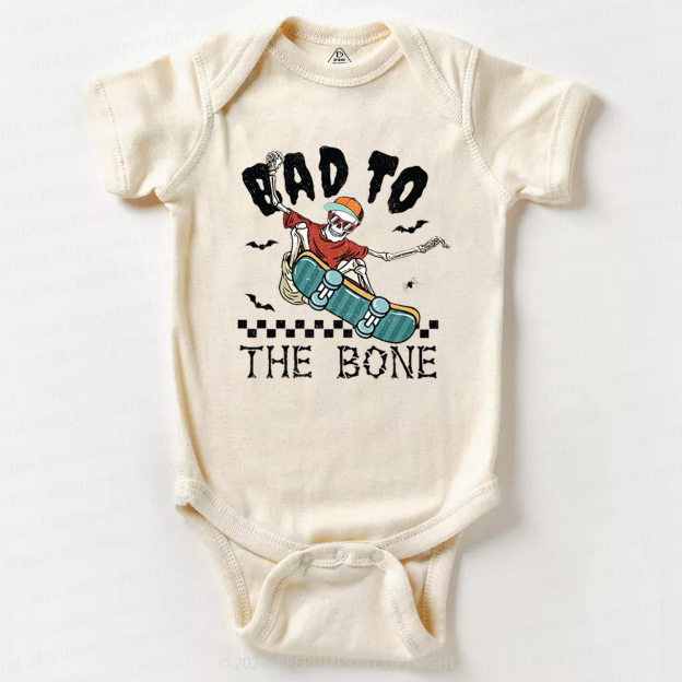 Bad To The Bone Halloween Baby Bodysuits 