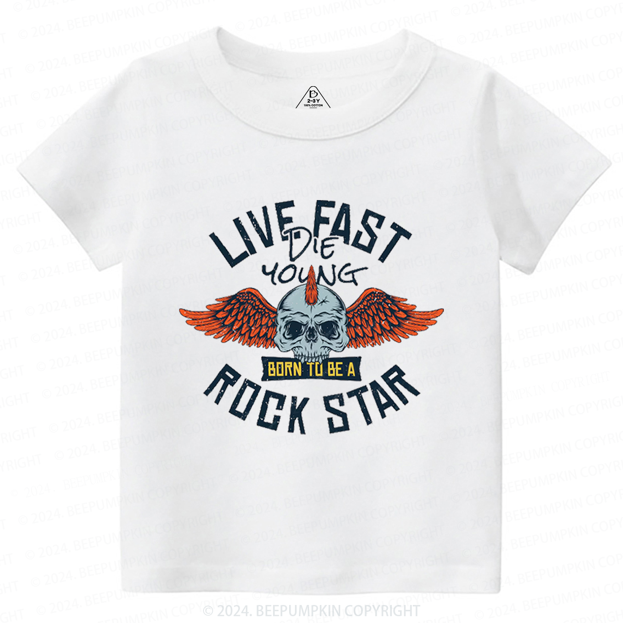 Wild And Free Rockstar Toddler&Kids Tees 8