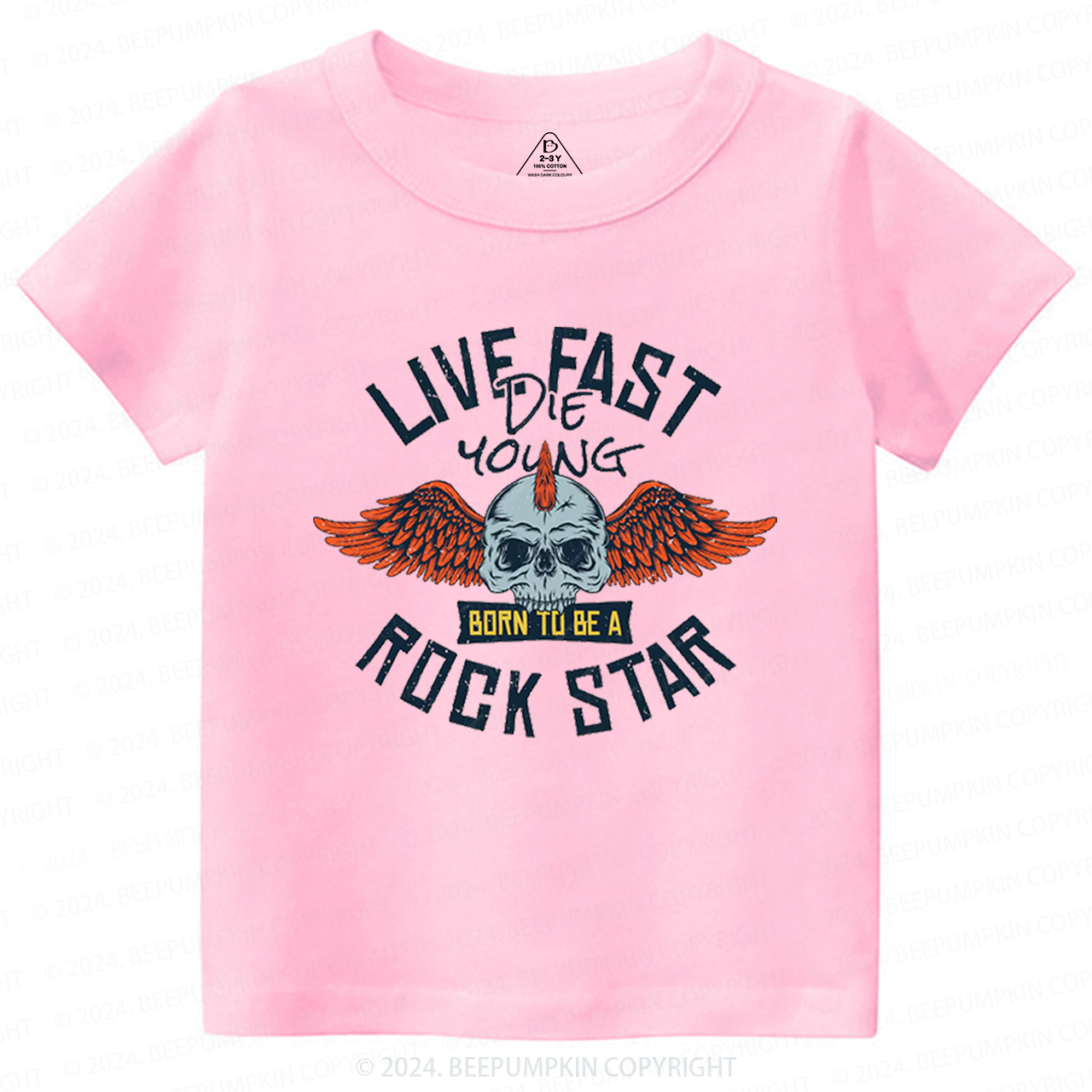 Wild And Free Rockstar Toddler&Kids Tees 8