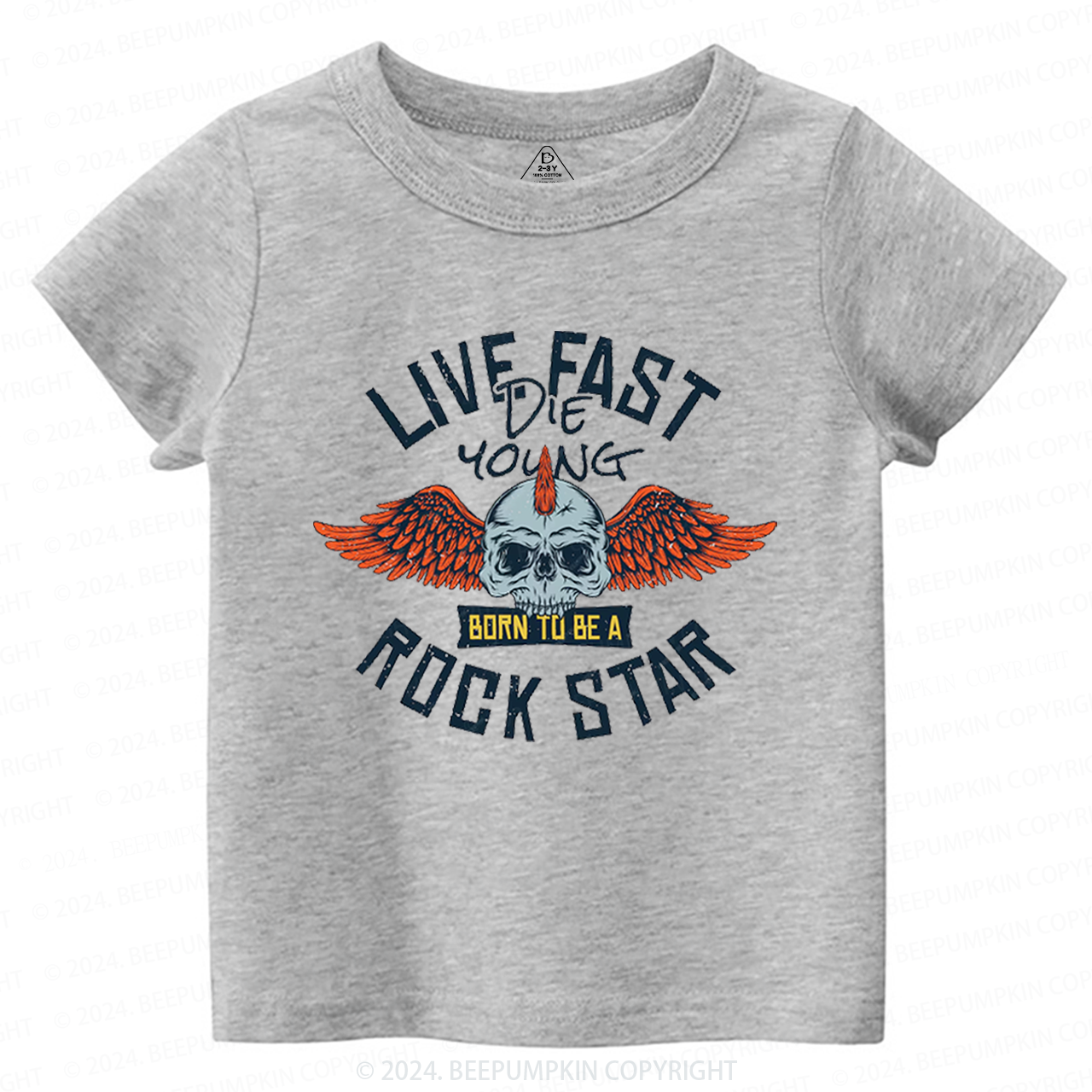 Wild And Free Rockstar Toddler&Kids Tees 8