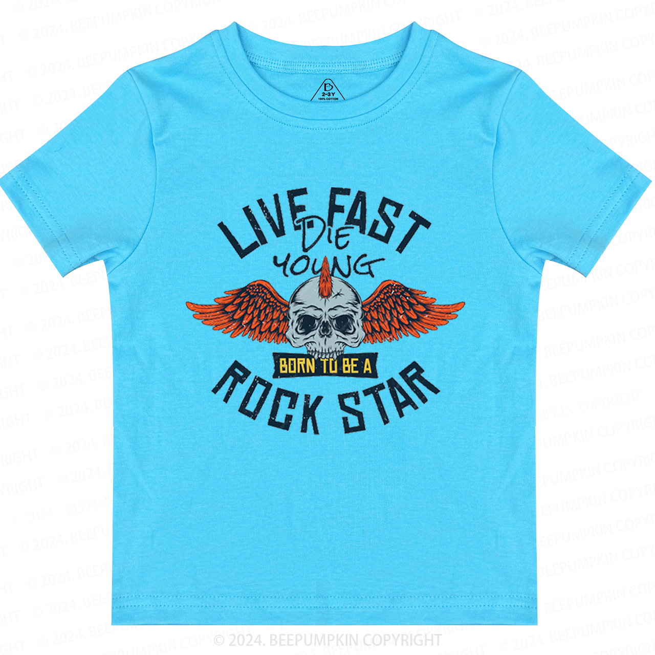 Wild And Free Rockstar Toddler&Kids Tees 8