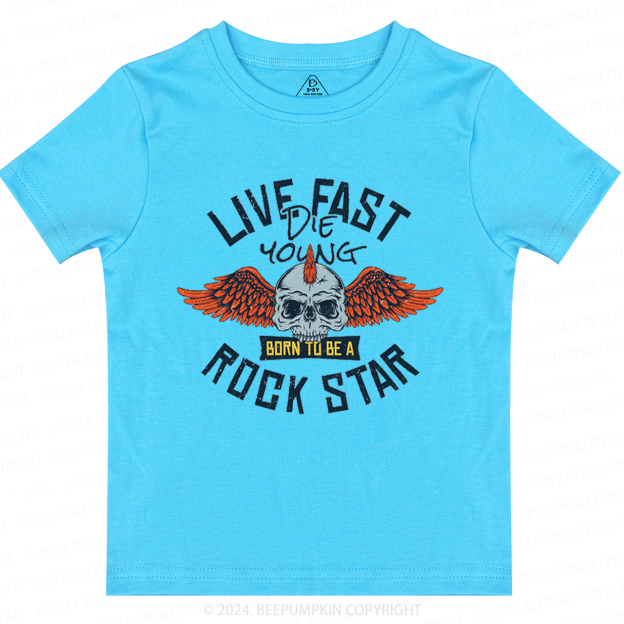 Wild And Free Rockstar Toddler&Kids Tees 8
