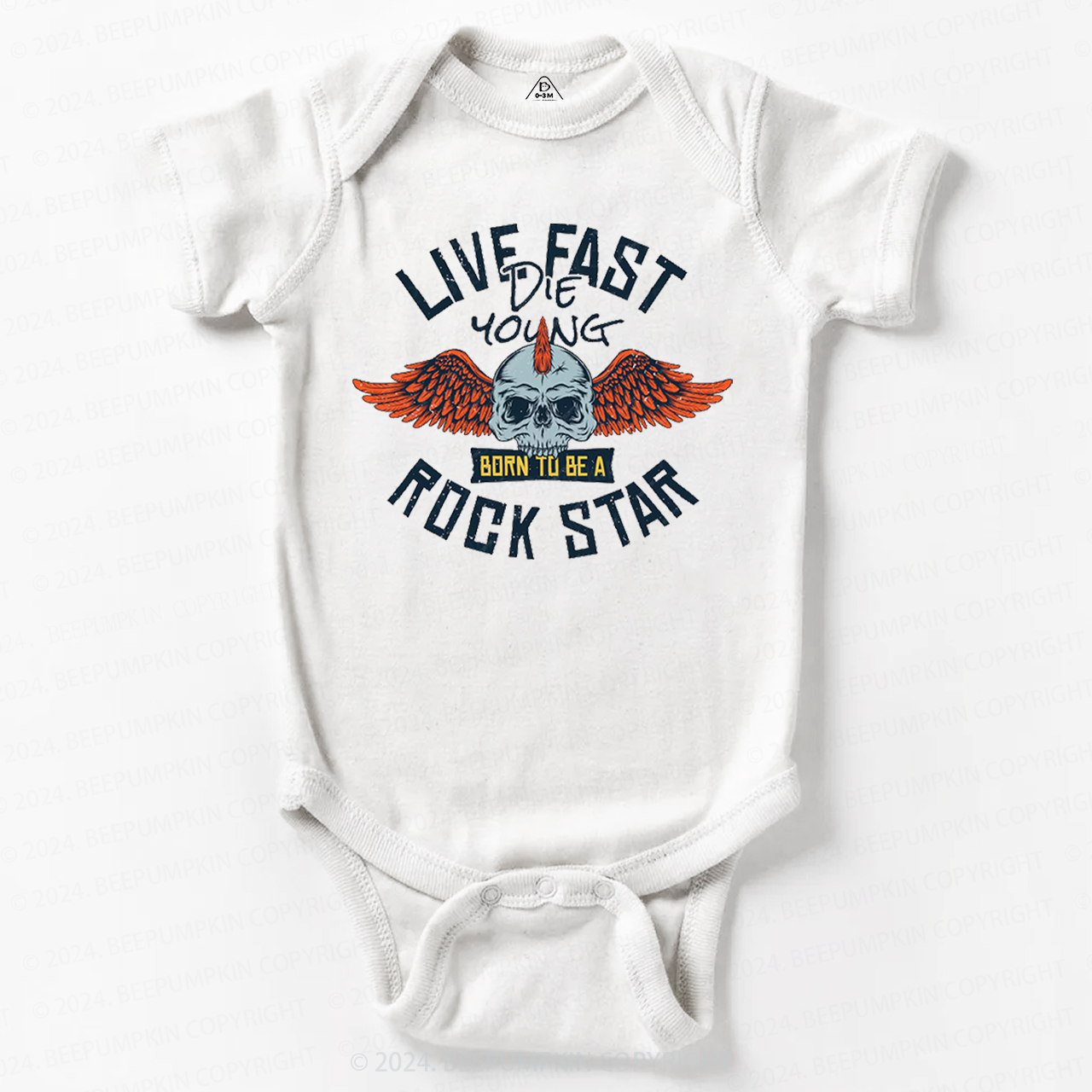 Wild And Free Rockstar Baby Bodysuit 8