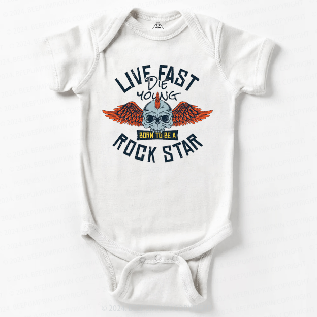 Wild And Free Rockstar Baby Bodysuit 8