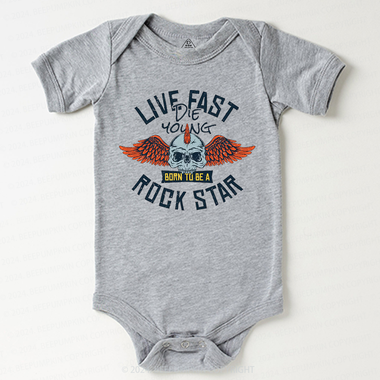 Wild And Free Rockstar Baby Bodysuit 8