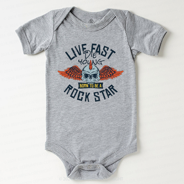 Wild And Free Rockstar Baby Bodysuit 8