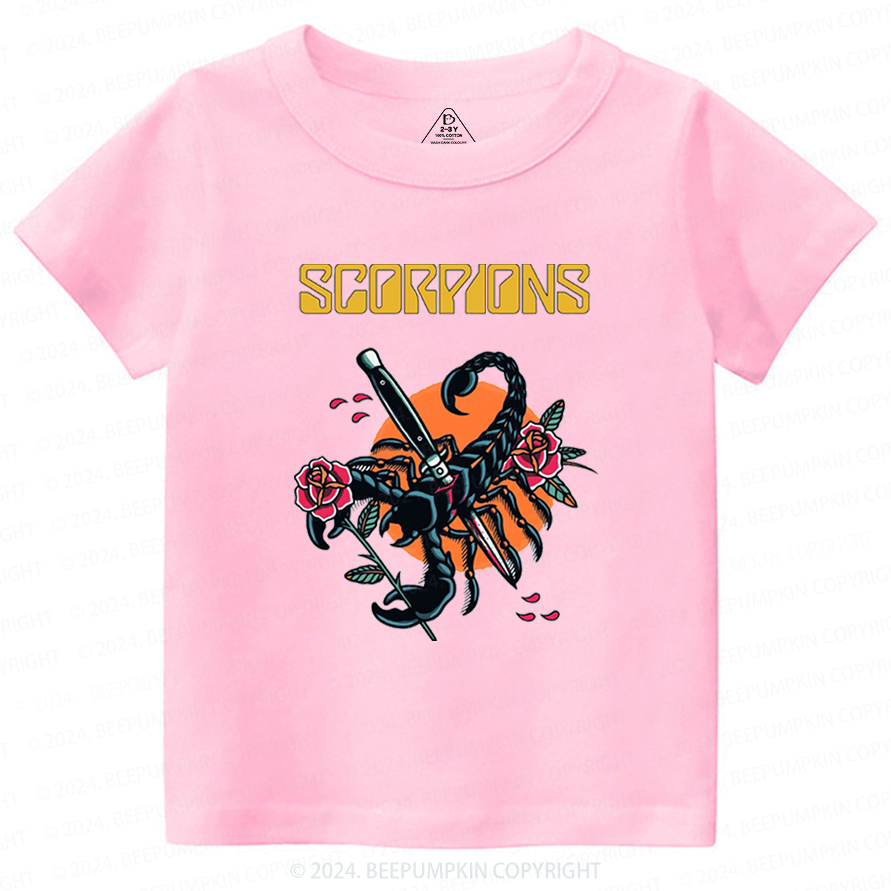 Vintage Hard Rock n Roll Toddler&Kids Tees 8