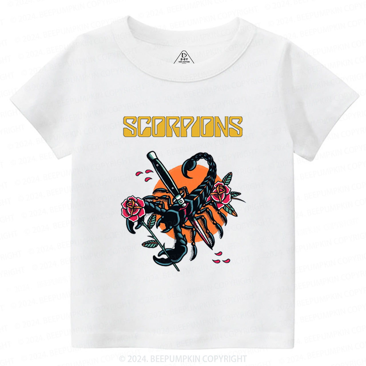 Vintage Hard Rock n Roll Toddler&Kids Tees 8