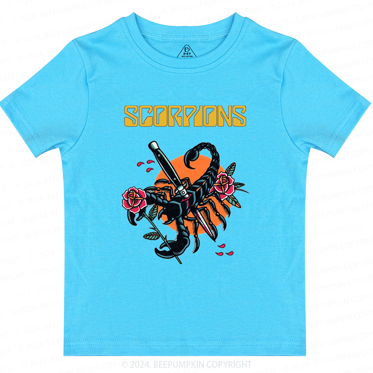 Vintage Hard Rock n Roll Toddler&Kids Tees 8